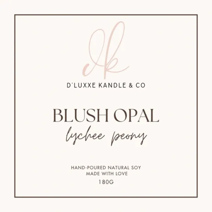 BLUSH OPAL – Lychee Peony Candle