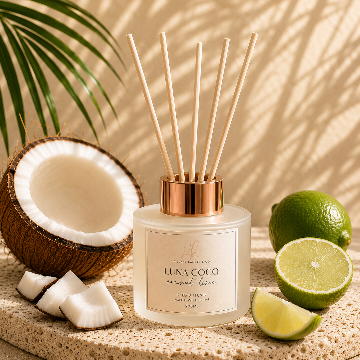 LUNA COCO – Coconut Lime Reed Diffuser