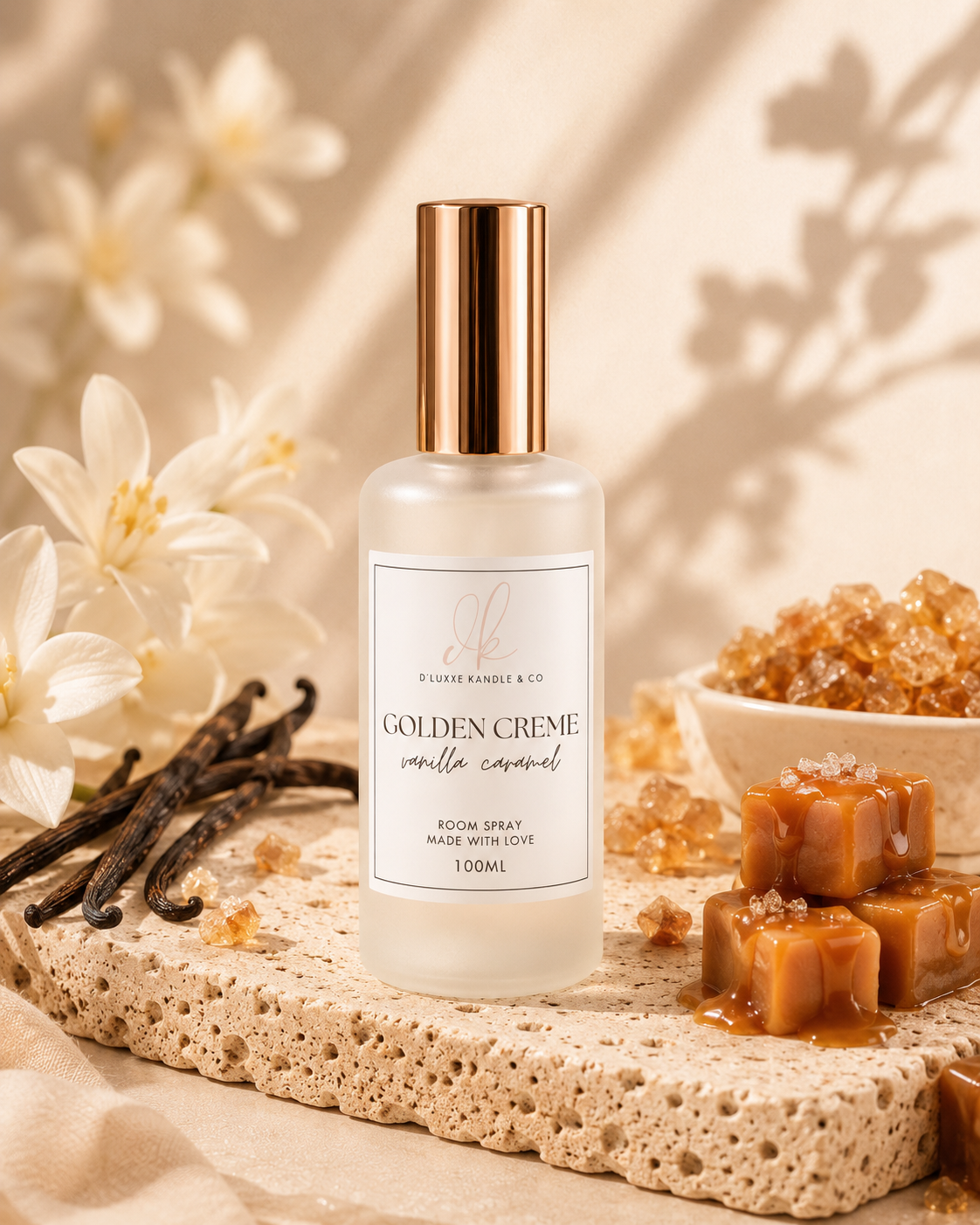 GOLDEN CRÈME – Vanilla Caramel Room Spray