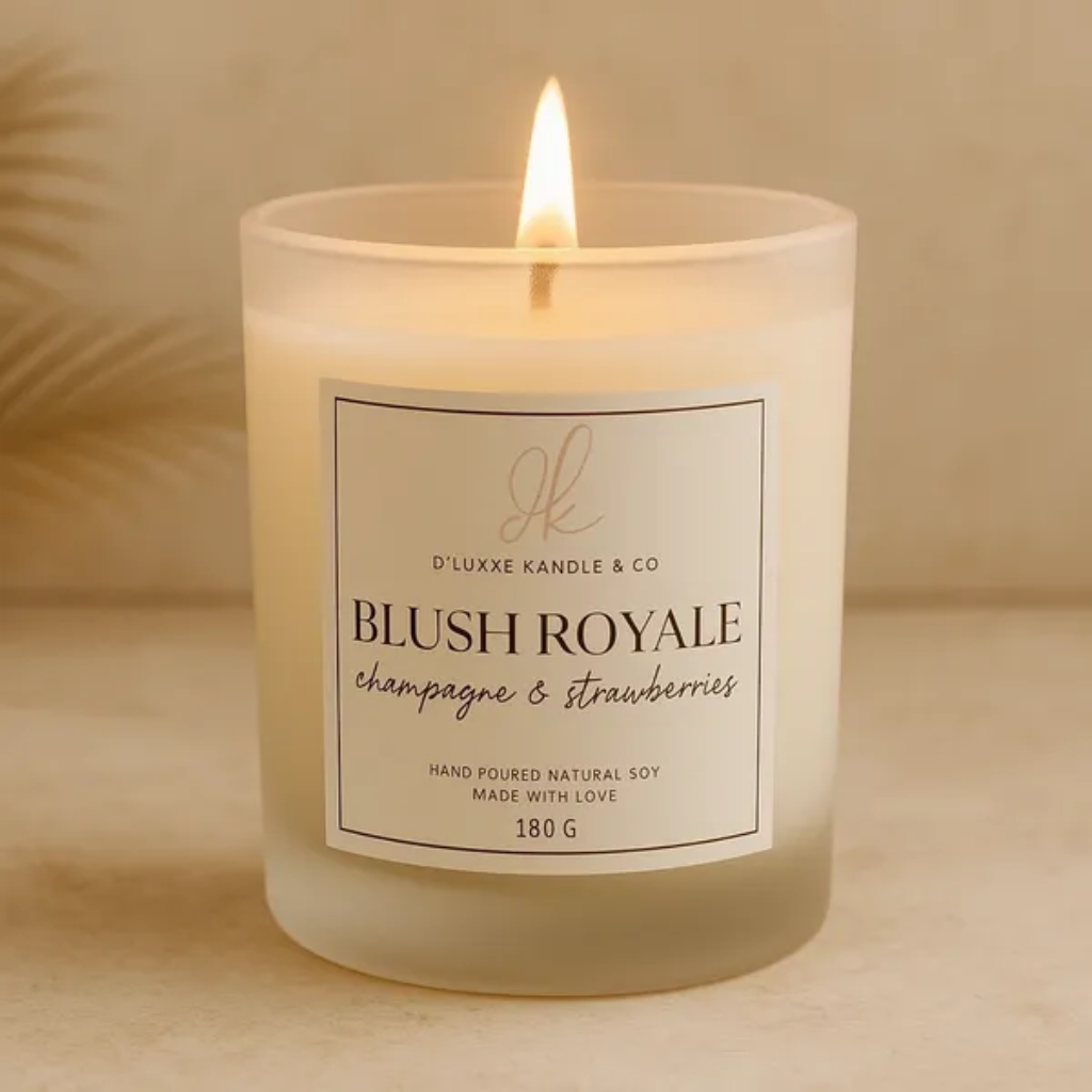 BLUSH ROYALE – Champagne & Strawberries Candle