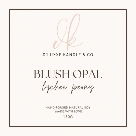 BLUSH OPAL – Lychee Peony Candle