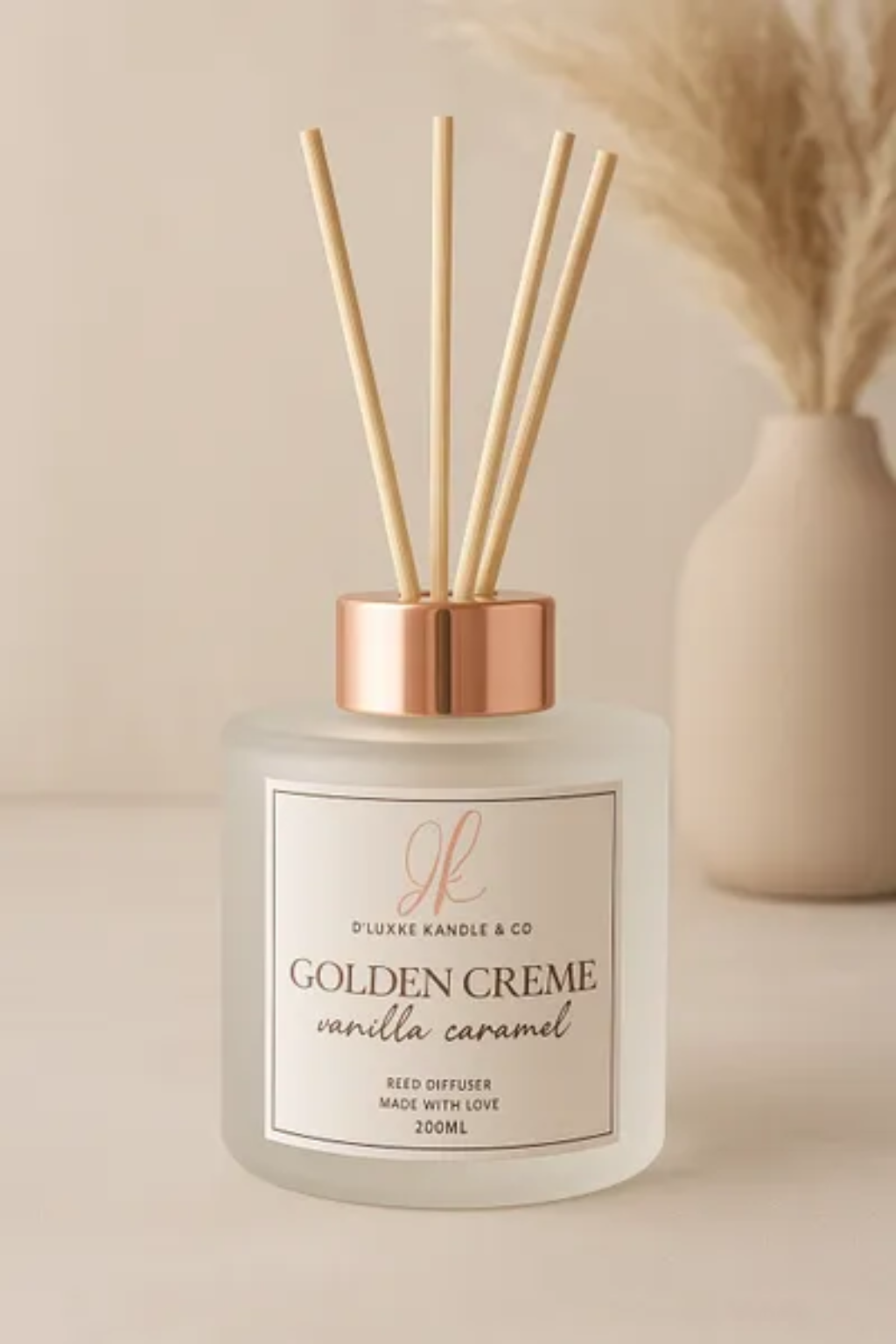 GOLDEN CRÈME – Vanilla Caramel Reed Diffuser