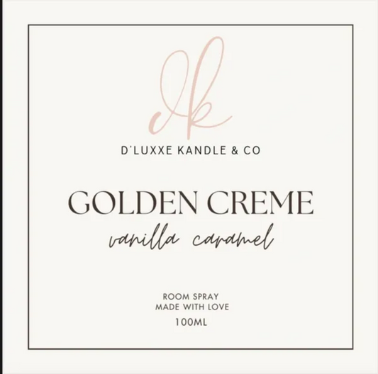 GOLDEN CRÈME – Vanilla Caramel Room Spray