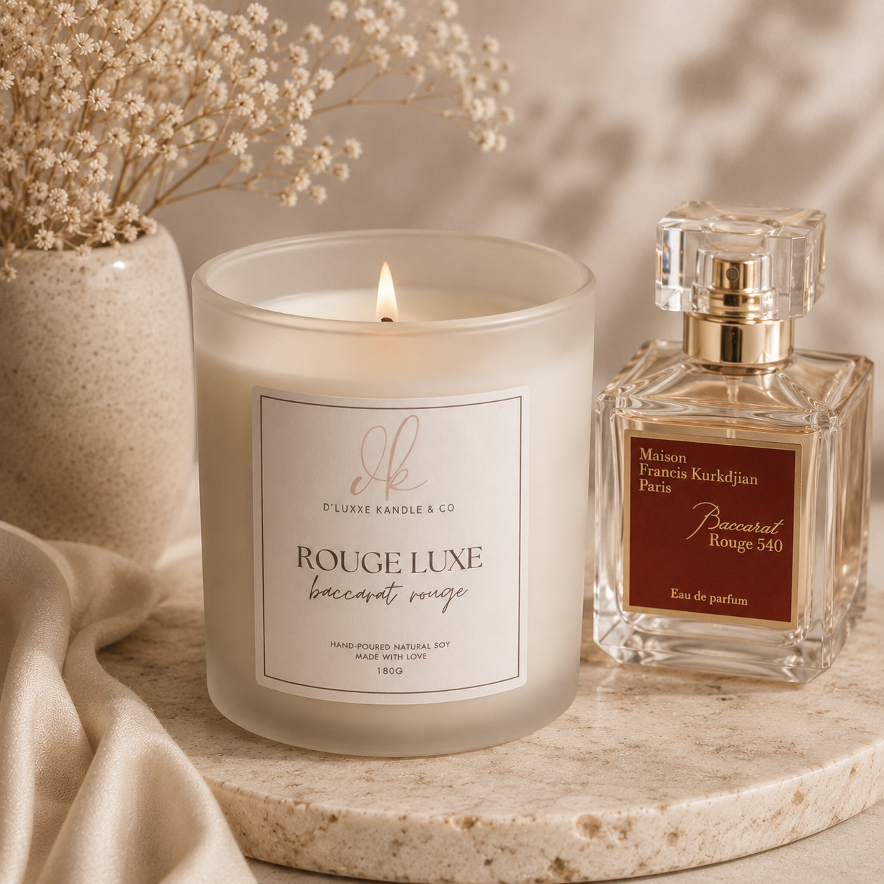 ROUGE LUXE – Baccarat Rouge Type Candle