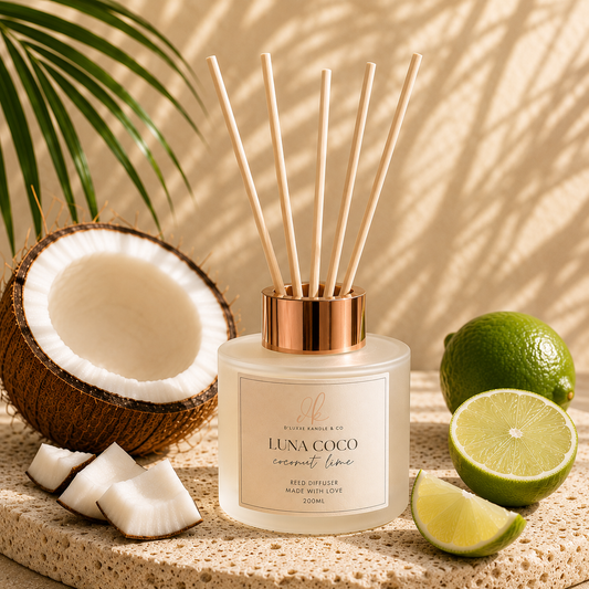 LUNA COCO – Coconut Lime Reed Diffuser