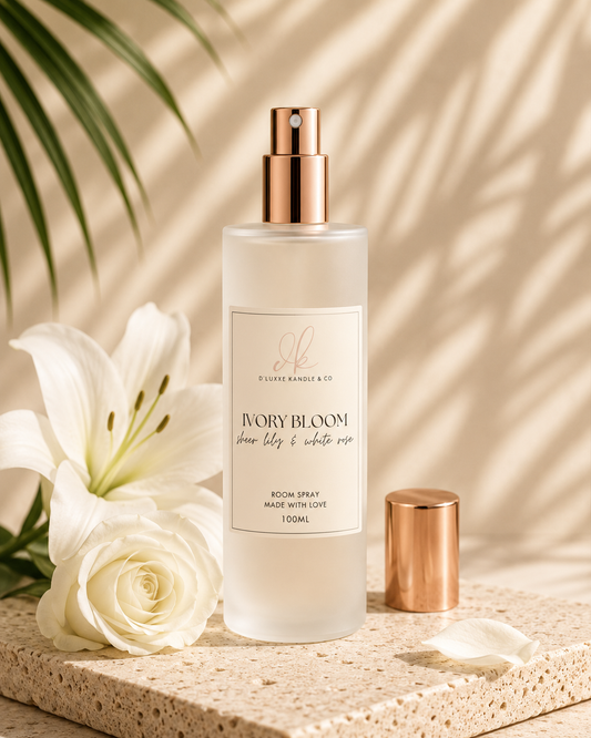IVORY BLOOM – Sheer Lily & White Rose Room Spray