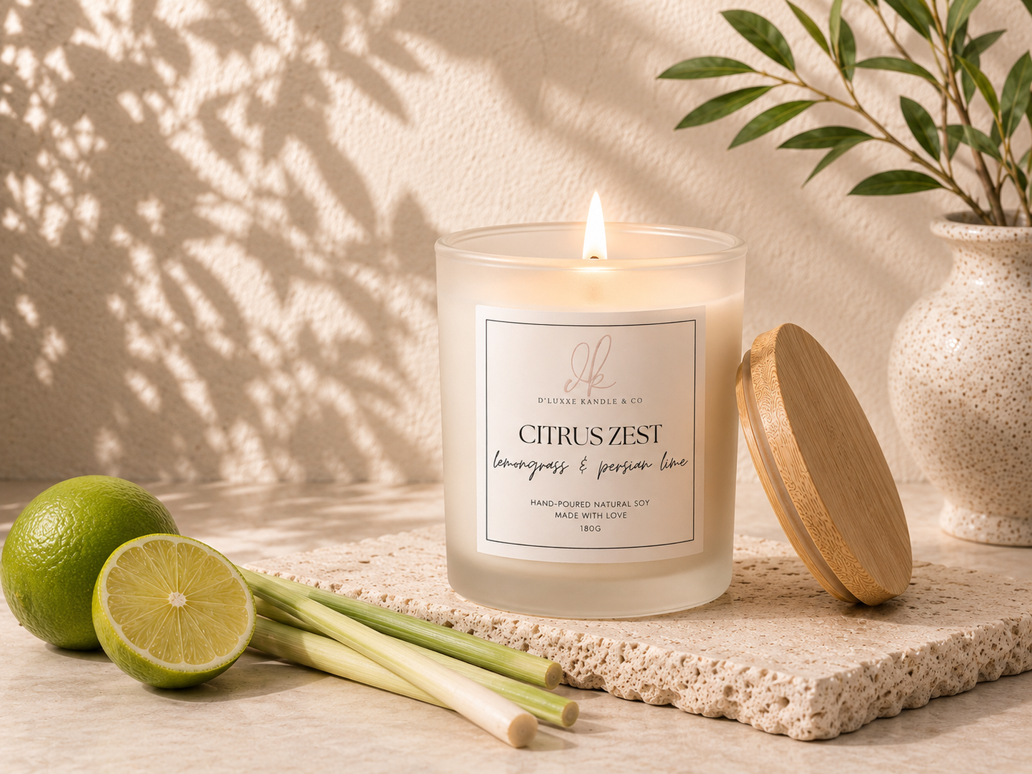 CITRUS ZEST - Lemongrass & Persian Lime Candle