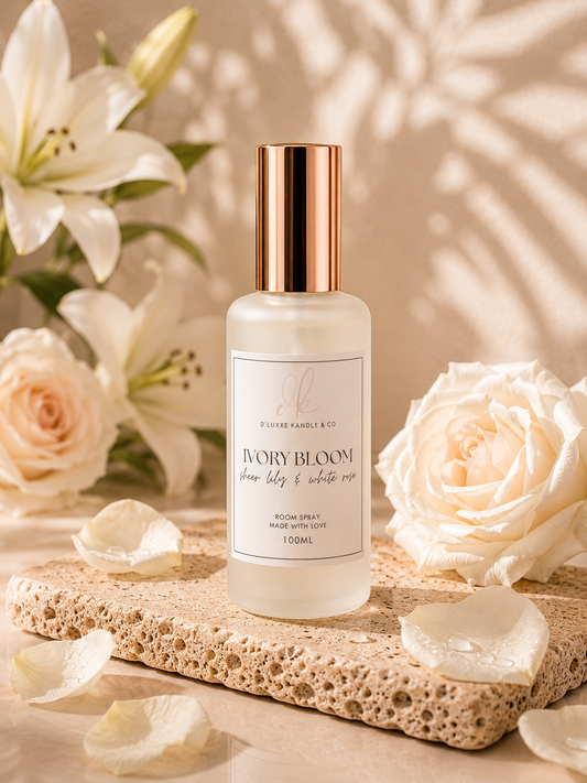 IVORY BLOOM – Sheer Lily & White Rose Room Spray
