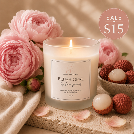 BLUSH OPAL – Lychee Peony Candle (Candle Warmer Only)