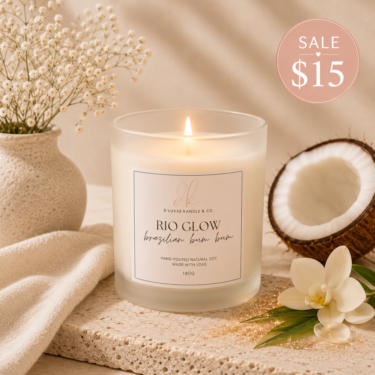 RIO GLOW – Brazilian Bum Bum Candle (Candle Warmer Only)