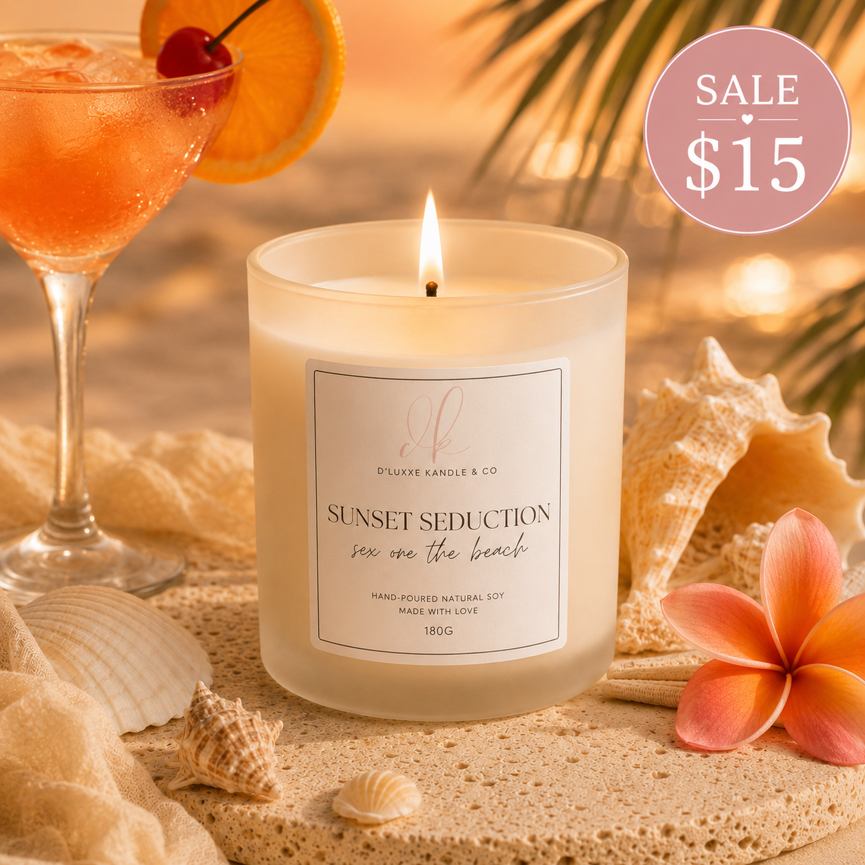 SUNSET SEDUCTION – Sex on the Beach Candle (Candle Warmer Only)