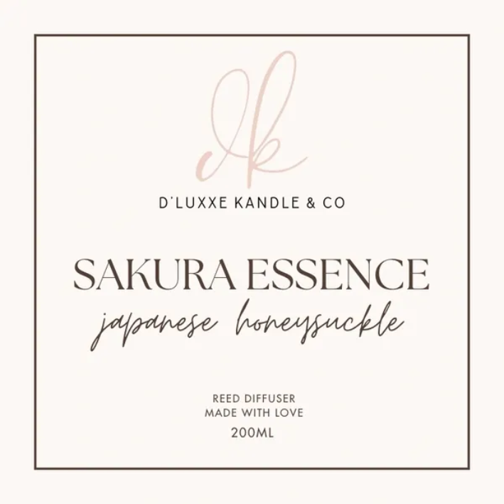 SAKURA ESSENCE – Japanese Honeysuckle Reed Diffuser