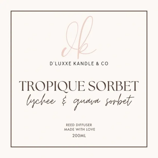 TROPIQUE SORBET – Lychee & Guava Sorbet Reed Diffuser