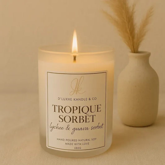 TROPIQUE SORBET – Lychee & Guava Sorbet Candle