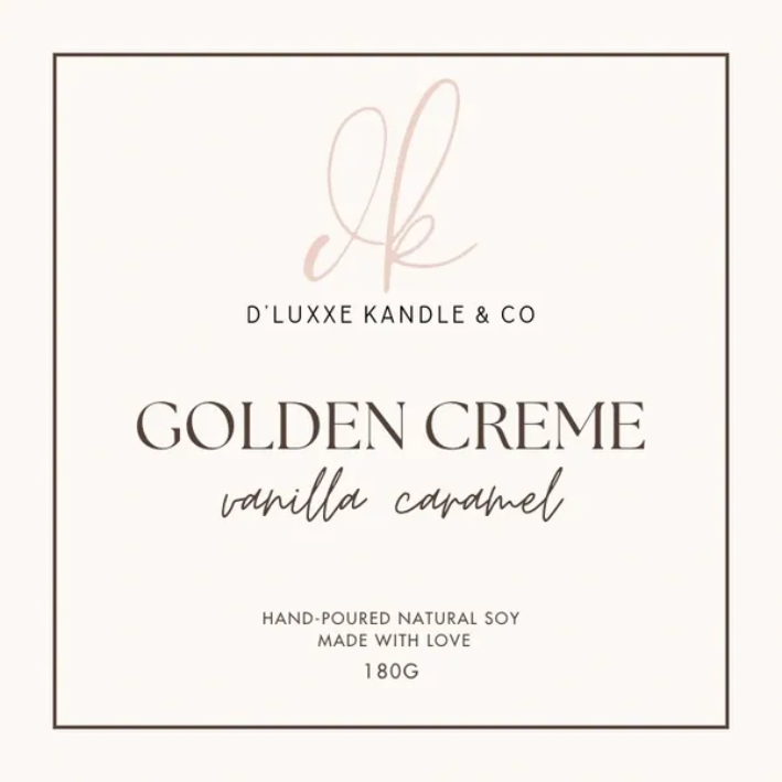 GOLDEN CRÈME – Vanilla Caramel Candle