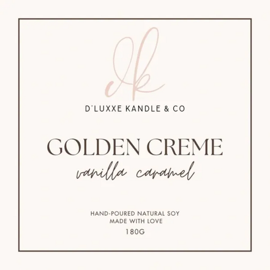 GOLDEN CRÈME – Vanilla Caramel Candle