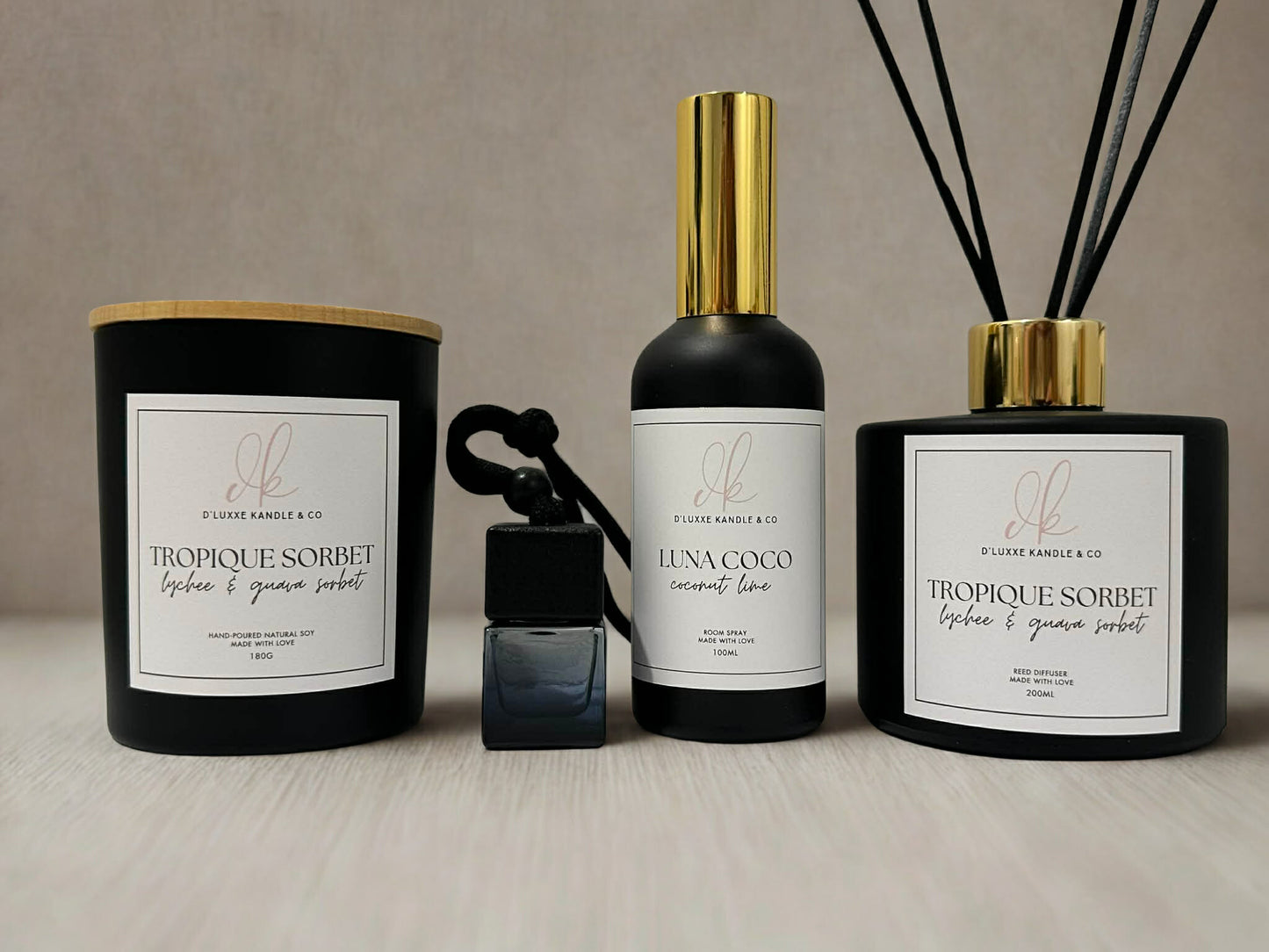 THE ULTIMATE COLLECTION – Candle, Reed Diffuser, Room Spray & Car Diffuser Gift Set