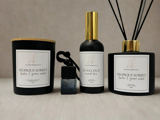 THE ULTIMATE COLLECTION – Candle, Reed Diffuser, Room Spray & Car Diffuser Gift Set